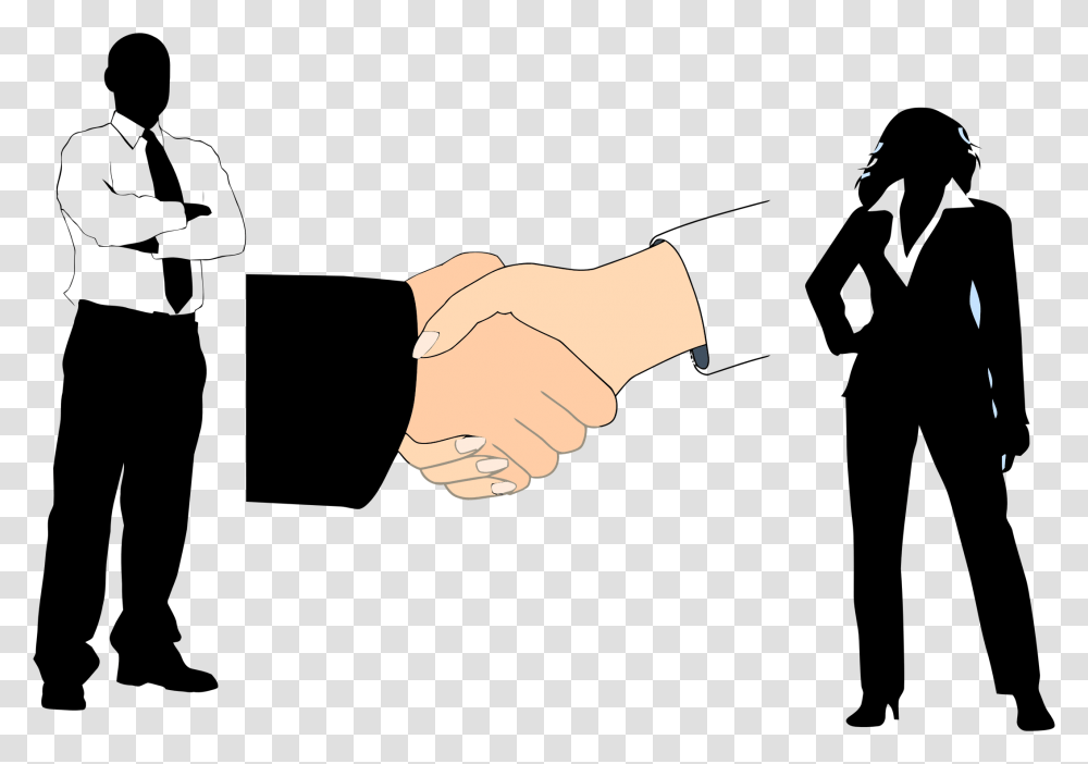 Big Image Man Woman Handshake Clipart, Fist Transparent Png