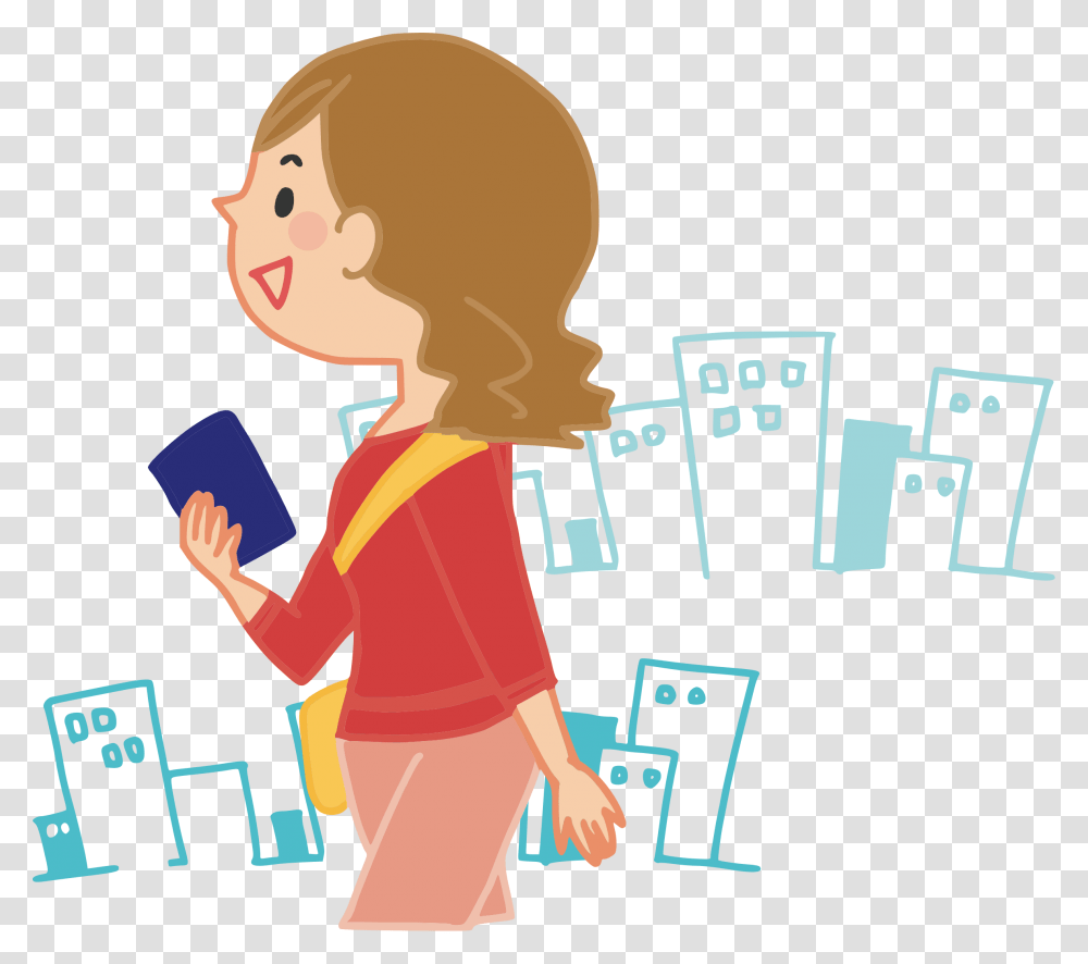 Big Image, Person, Standing, Reading, Female Transparent Png