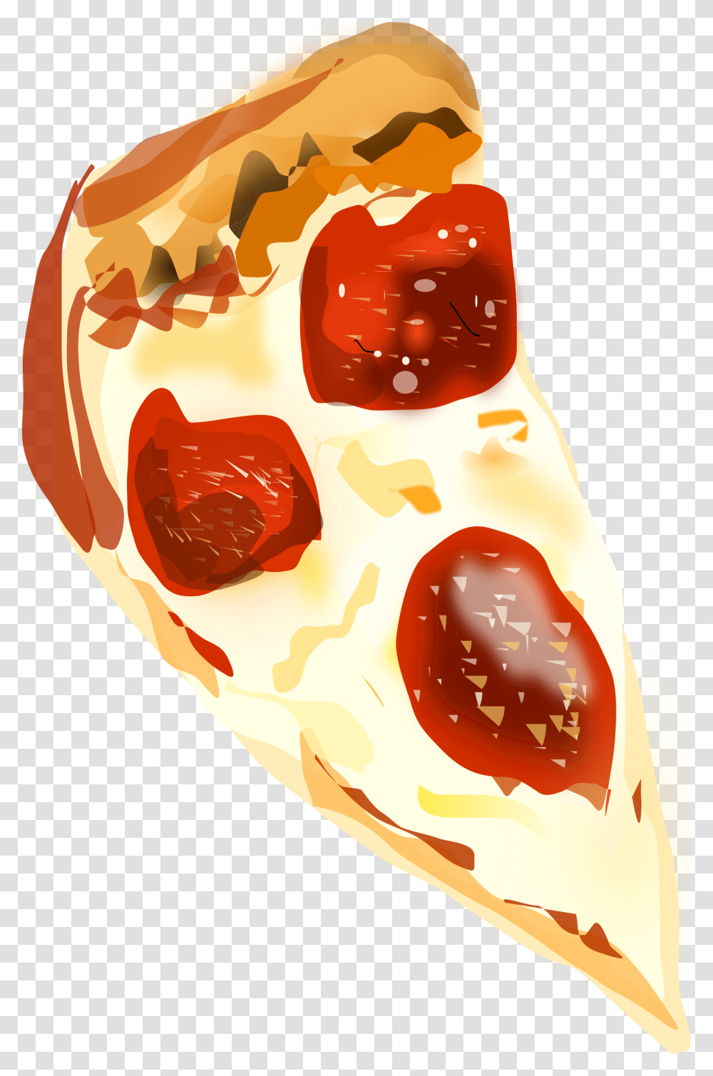 Big Image Pizza Slice Clip Art, Ketchup, Food Transparent Png