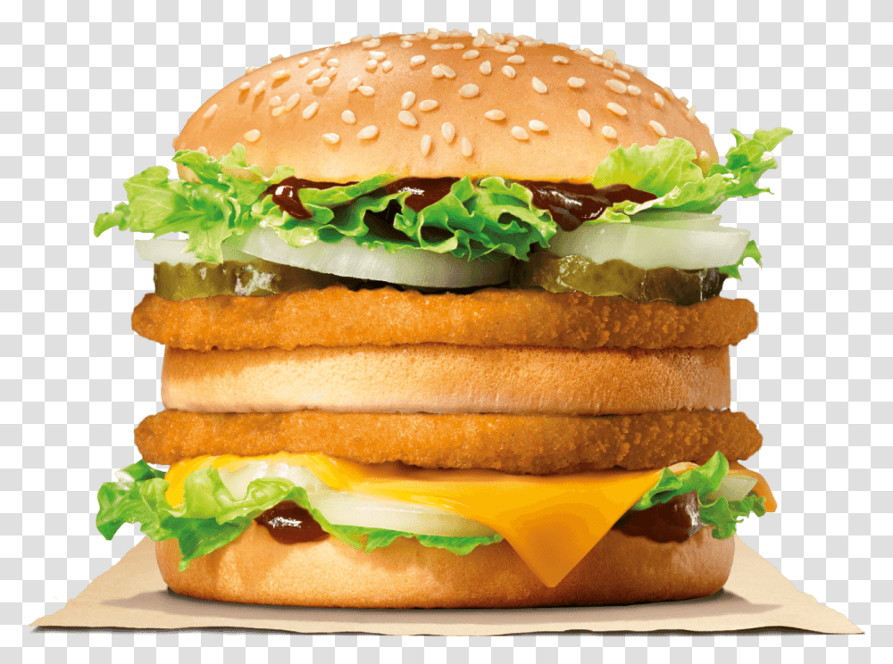 Big King Burger King, Food, Sandwich Transparent Png