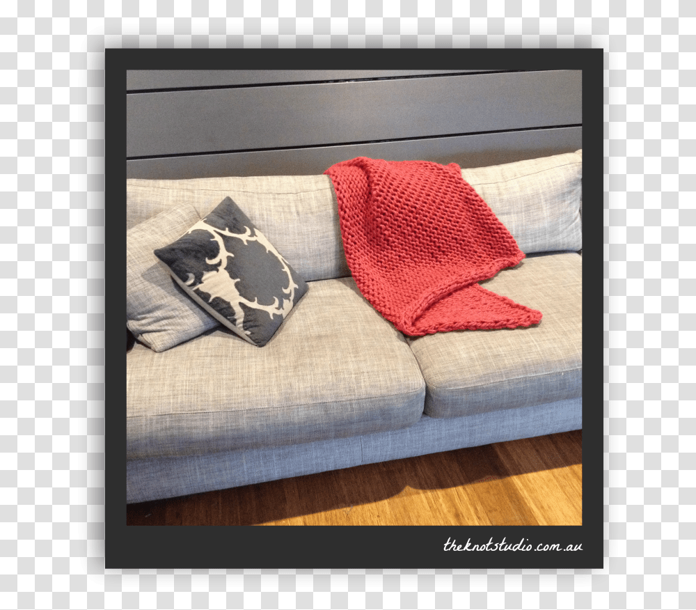 Big Knit Blanket Picture Frame, Couch, Furniture, Cushion, Pillow Transparent Png