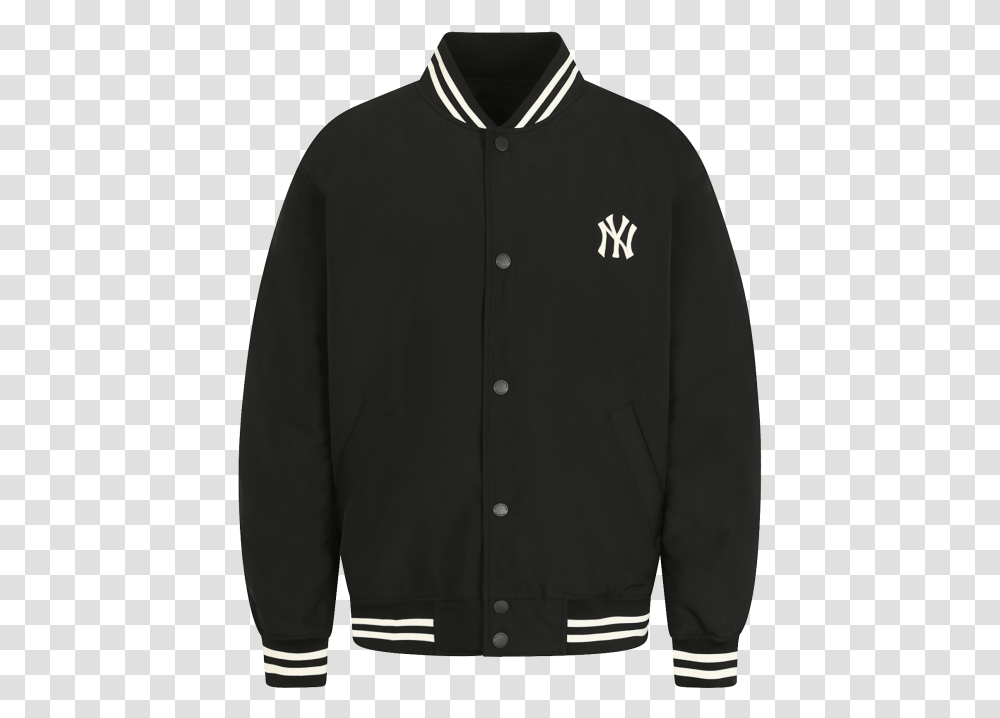 Big Logo Baseball Jacket New York Jacket, Clothing, Apparel, Coat, Sweatshirt Transparent Png