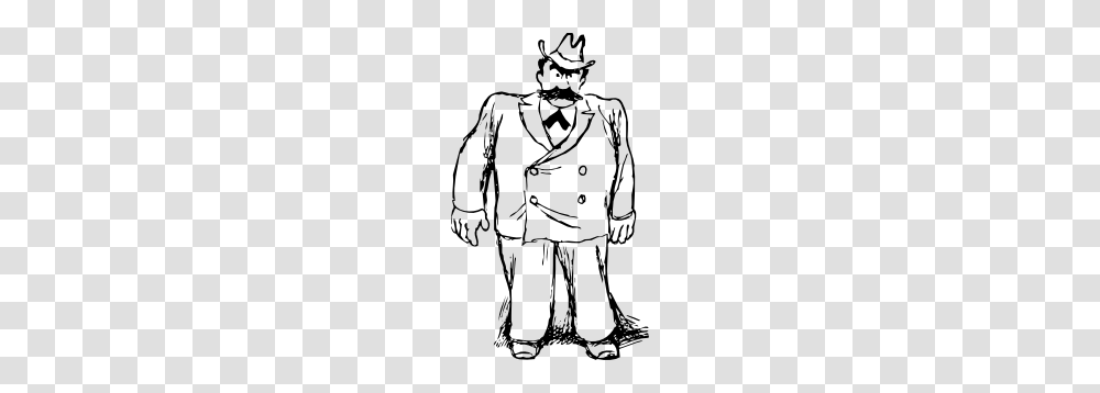 Big Man In A Suit Clip Art Free Vector, Coat, Utility Pole, Overcoat Transparent Png