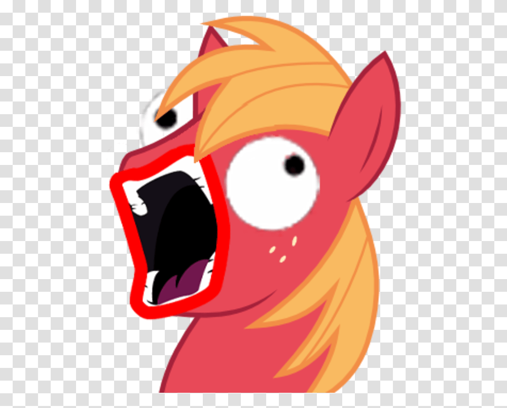 Big Mcintosh Pony Red Pink Nose Mammal Vertebrate Cartoon Big Mac Gif Mlp, Animal, Pig Transparent Png