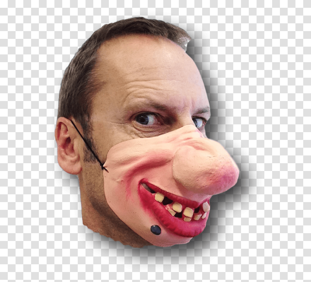 Big Nose Mole With A Big Nose, Face, Person, Head, Performer Transparent Png