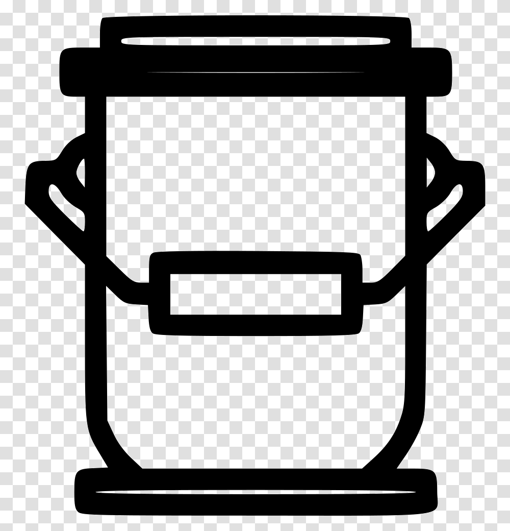 Big Paint Bucket Front Icon Free Download, Lantern, Lamp, Stencil, Gas Pump Transparent Png