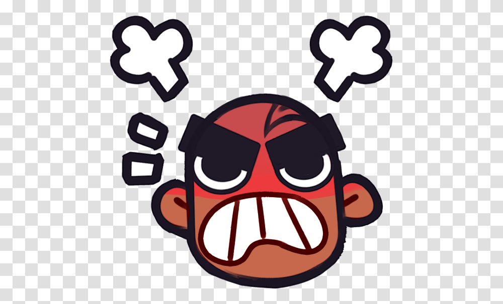 Big Paku Angry Discord Emoji, Head, Poster Transparent Png