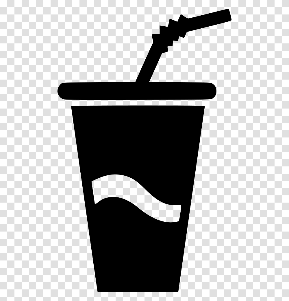 Big Paper Cup Drink Soda Water Cup Drink Icon, Stencil, Cross, Can Transparent Png