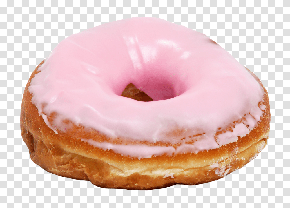 Big Pink Donut Pink Doughnuts, Pastry, Dessert, Food, Birthday Cake Transparent Png