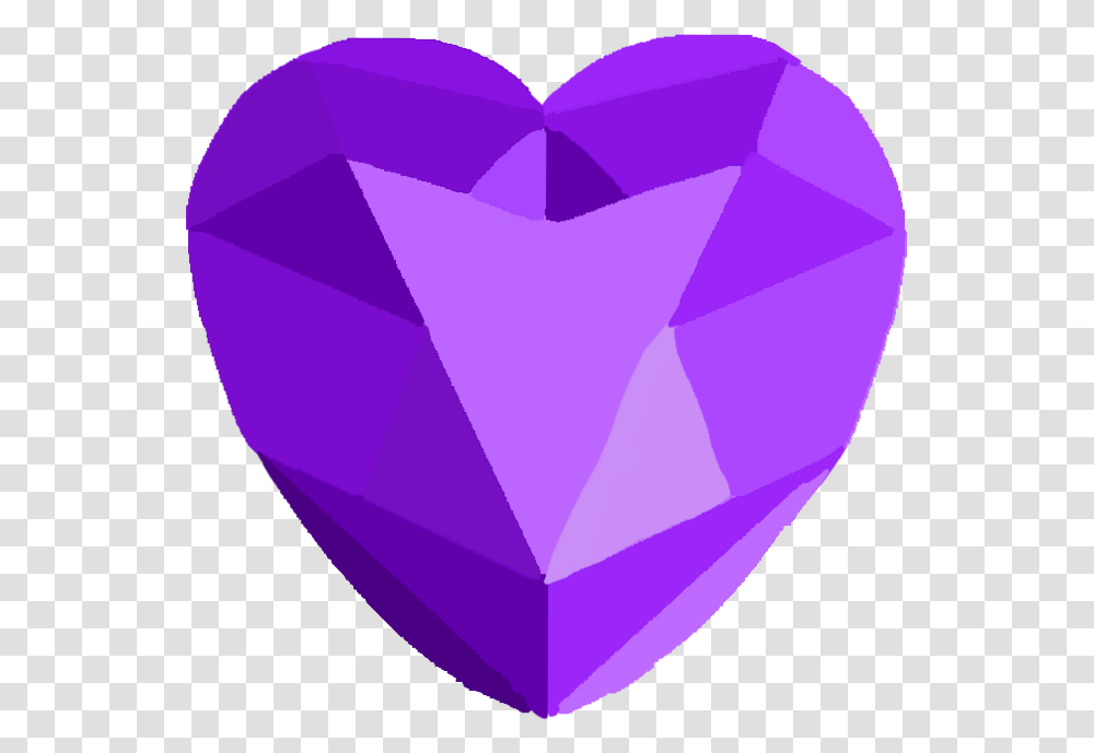 Big Purple Gem Heart Digitalart Purple Heart Gem, Diamond, Gemstone, Jewelry, Accessories Transparent Png