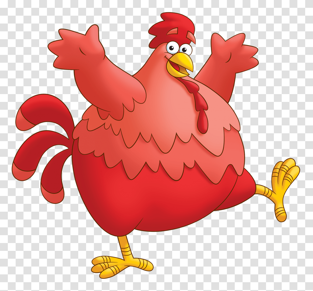 Big Red Chicken Dora The Explorer Wiki Fandom Powered, Animal, Poultry, Fowl, Bird Transparent Png