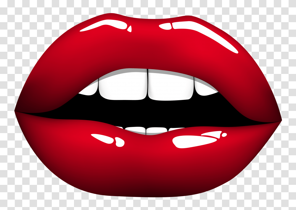 Big Red Lips, Mouth, Teeth, Tongue Transparent Png