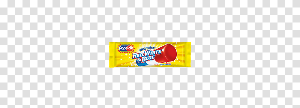 Big Red White And Blue Ice Pops, Gum Transparent Png