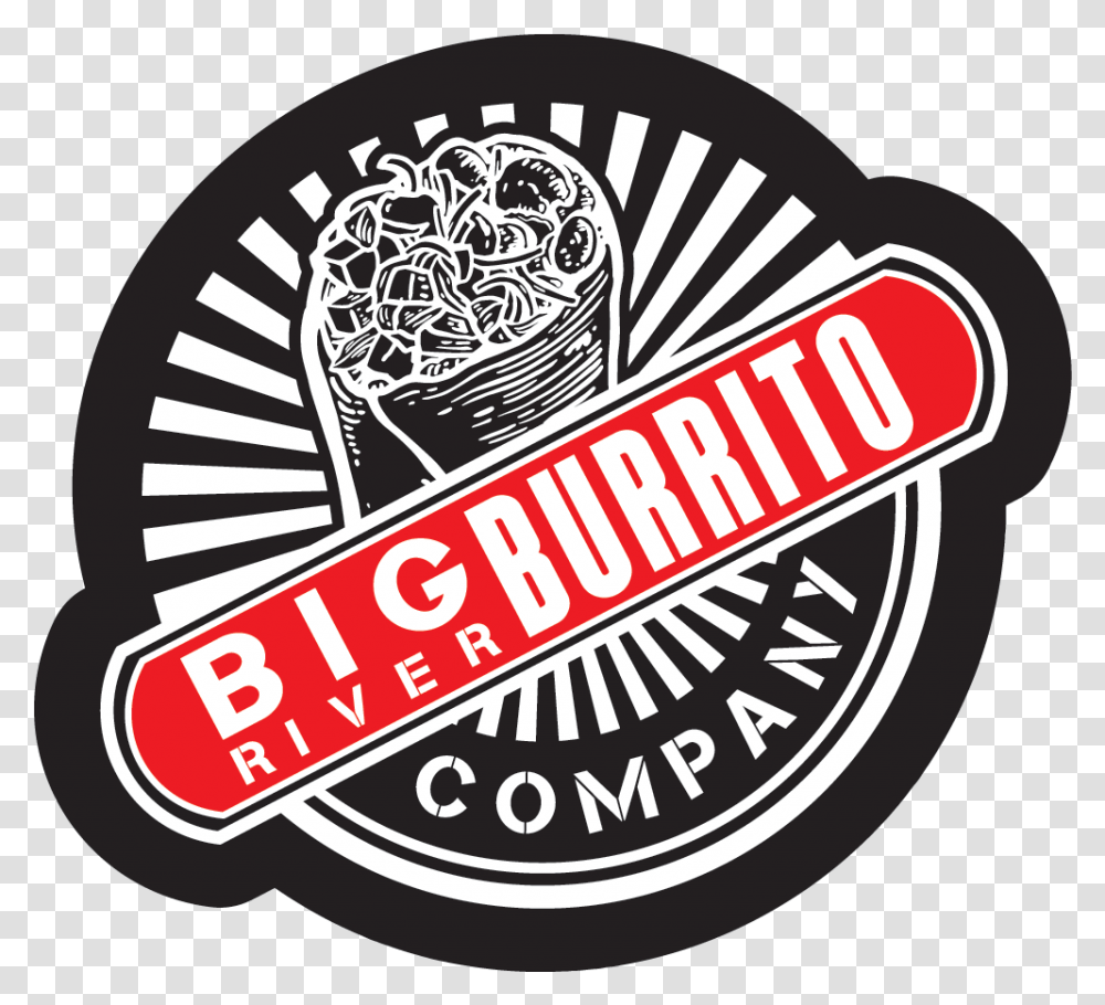 Big River Burrito Company Illustration, Label, Logo Transparent Png