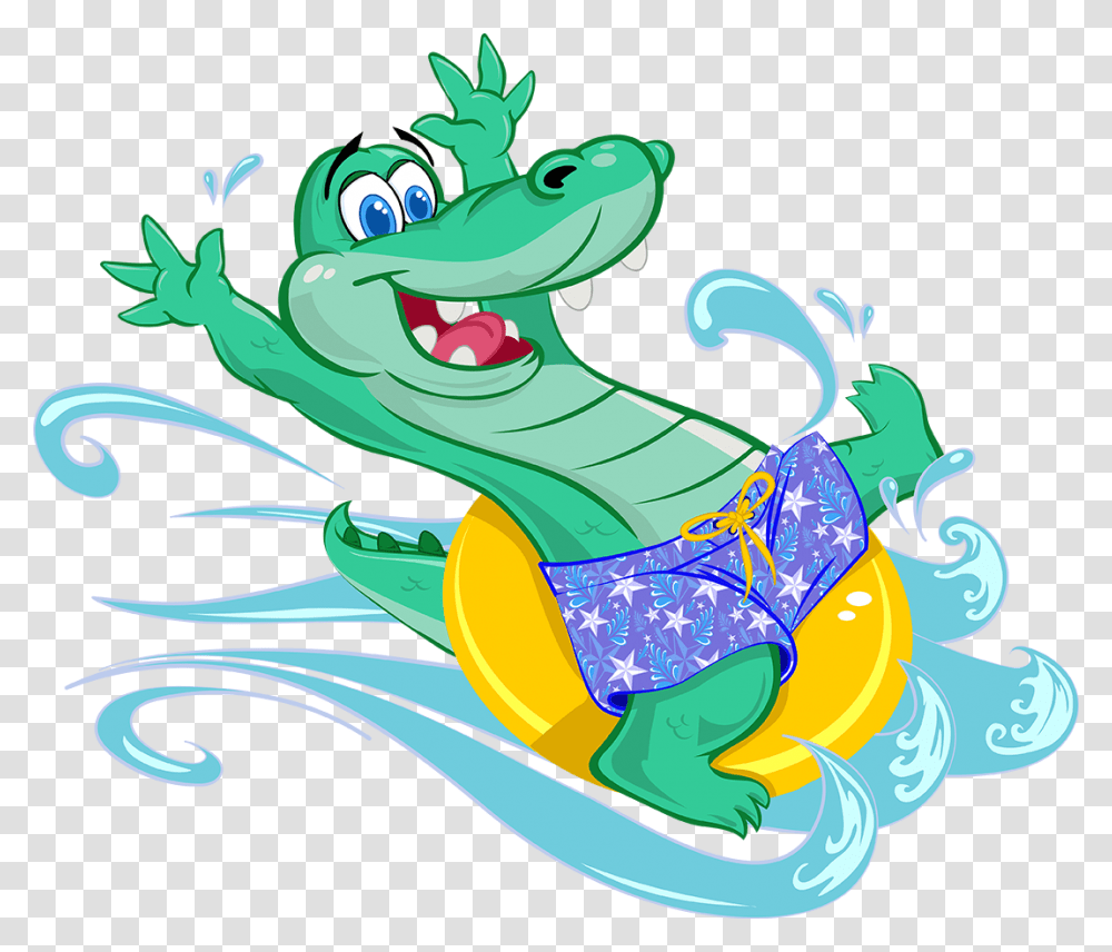 Big Rivers Waterpark And Gator Bayou Adventure Dragon On Inner Tube, Sled Transparent Png