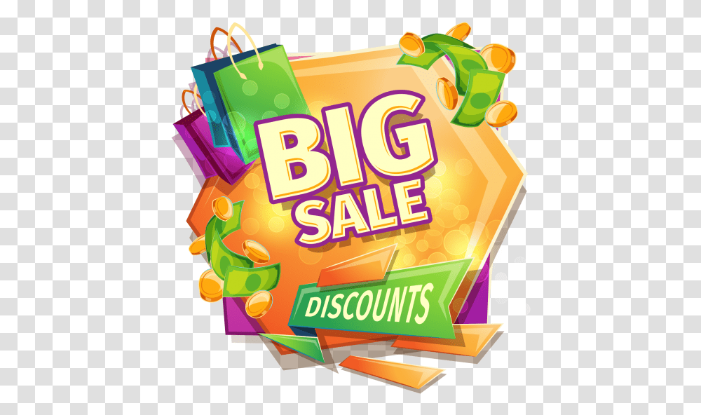 Big Sale Discount Big Sale, Food, Bag Transparent Png