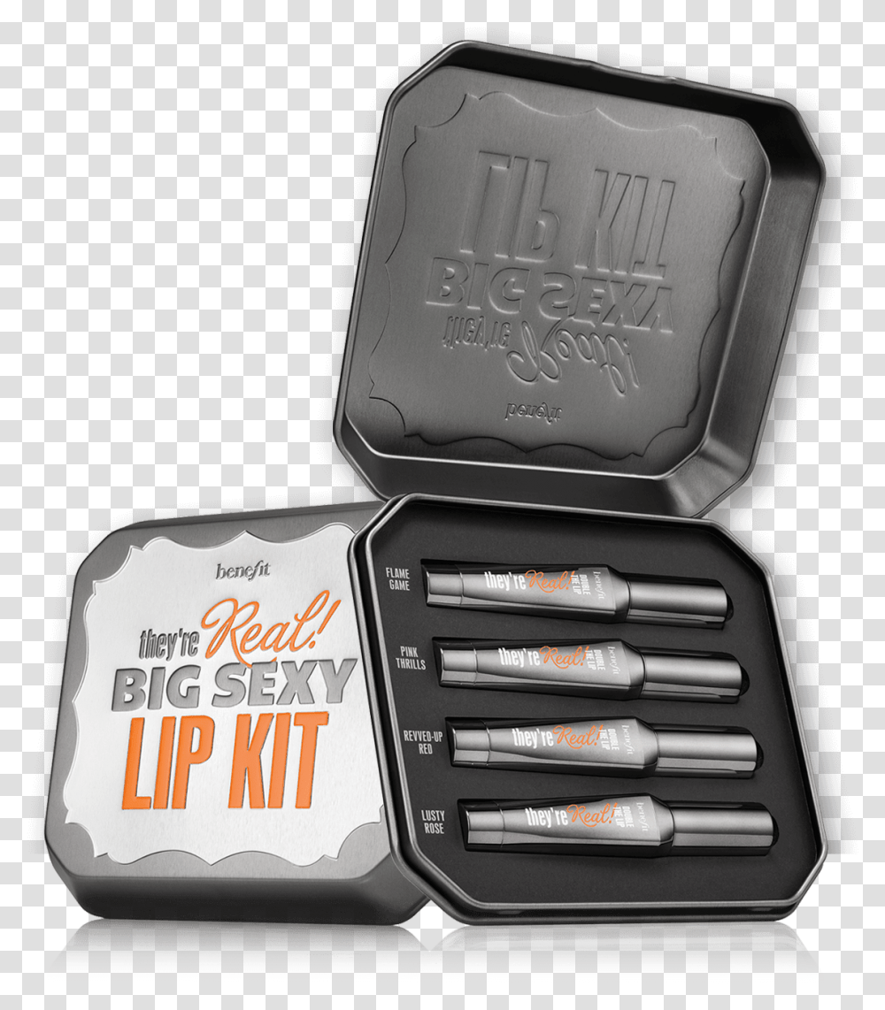 Big Sexy Lip Kit Contains Bright And Matte Lipstick They're Real Benefit Sexy Lip Kit, Harmonica, Musical Instrument, Tool Transparent Png