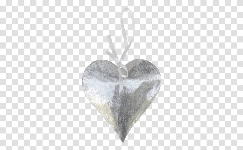 Big Silver Heart Ornament Solid, Rug, Plant, Cushion, Cotton Transparent Png