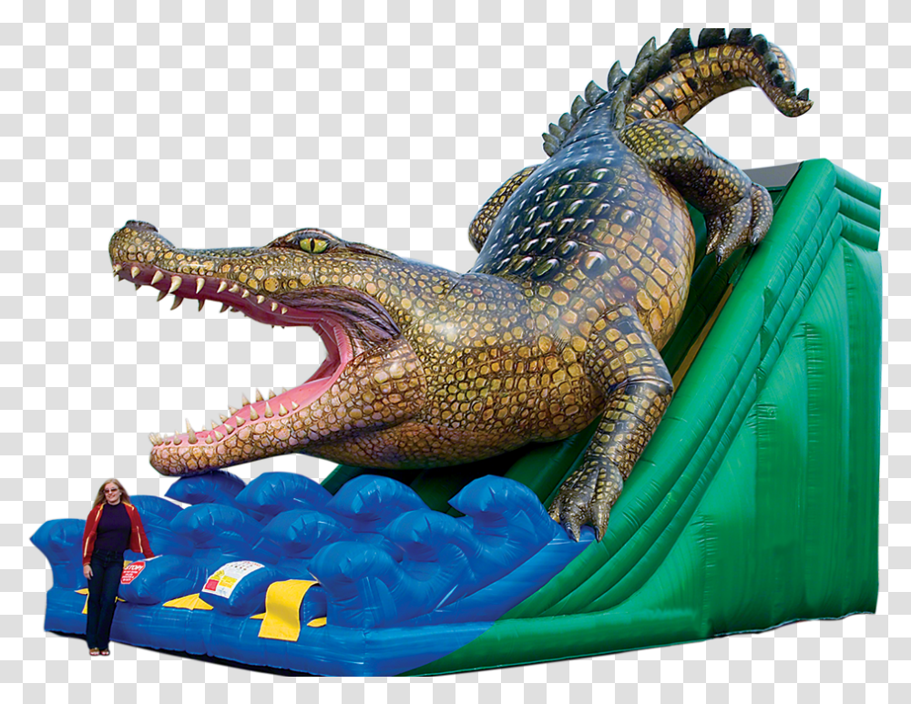 Big Slide Inflatable, Person, Human, Lizard, Reptile Transparent Png