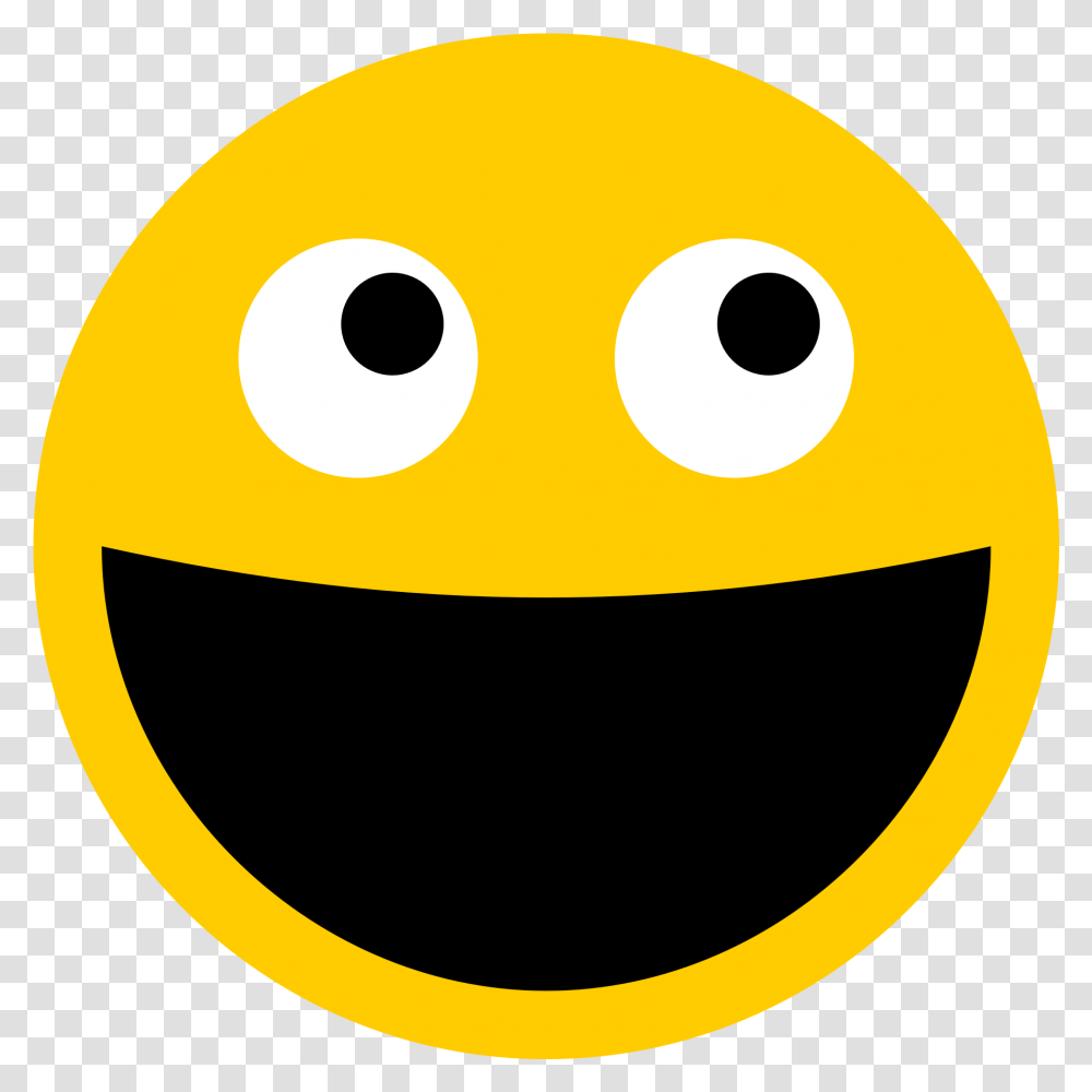 Big Smiley Face & Clipart Free Download Ywd Smiley Face Open Mouth, Egg, Food, Pac Man Transparent Png