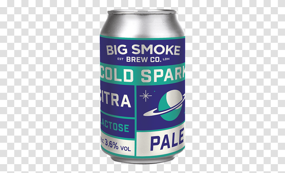 Big Smoke Cold Spark Citra Lactose Pale Caffeinated Drink, Plant, Paint Container, Tin, Aluminium Transparent Png