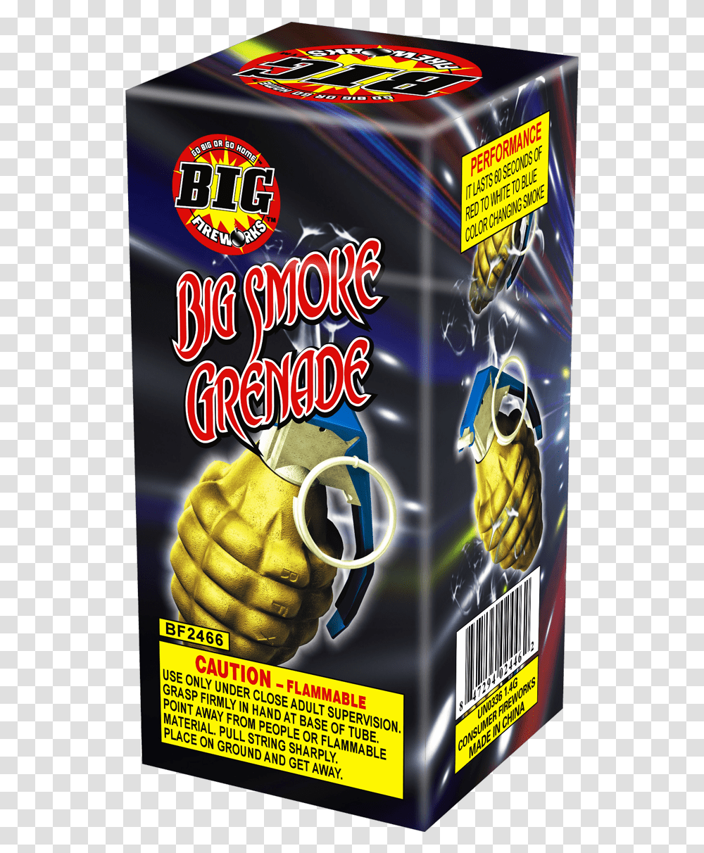 Big Smoke GrenadeTitle Big Smoke Grenade Smoke Grenade For Kids, Bomb, Weapon, Weaponry, Food Transparent Png