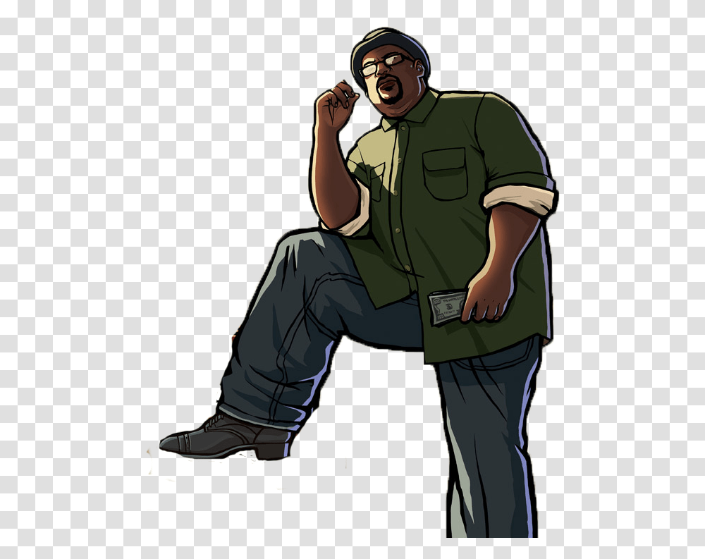 Big Smoke Gta Sa Big Smoke, Person, Outdoors, Clothing, Man Transparent Png