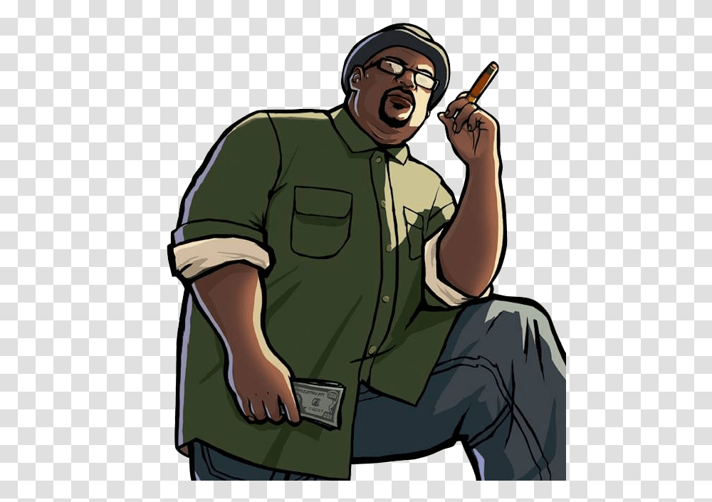 Big Smoke Gta San Andreas Smoke, Person, Clothing, Military Uniform, Man Transparent Png