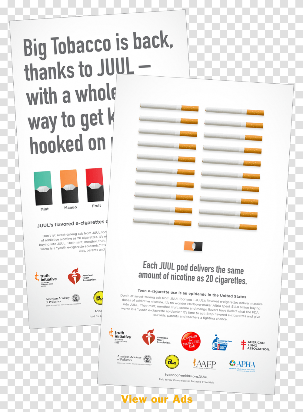 Big Tobacco Is Back With A New Way To Addict Kids Campaign Flyer, Poster, Paper, Advertisement, Brochure Transparent Png