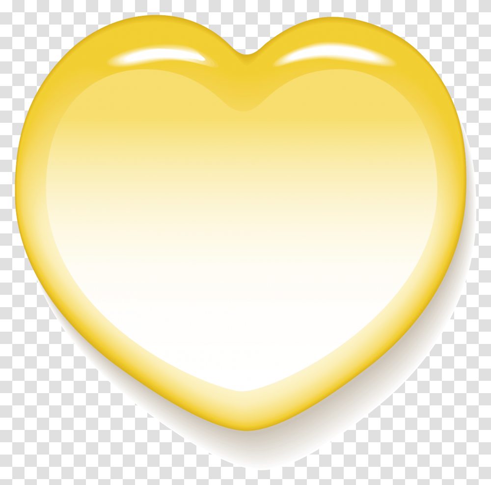 Big Yellow Heart Heart, Sweets, Food, Confectionery, Dating Transparent Png