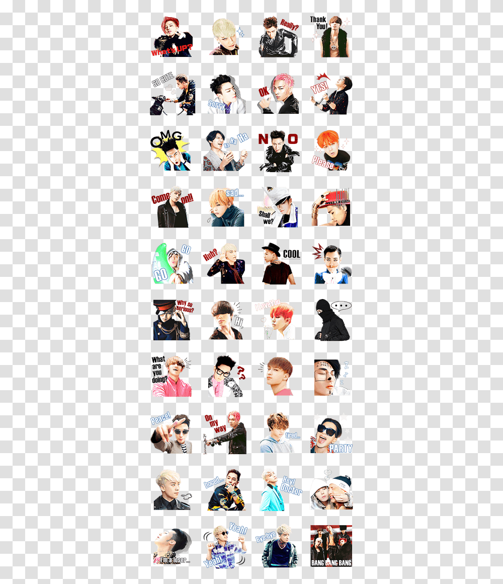 Bigbang Yu Gi Oh Stickers Whatsapp, Person, Collage, Poster, Advertisement Transparent Png
