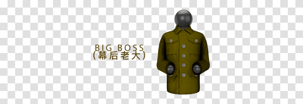 Bigboss Horizontal Copy Figurine, Apparel, Coat, Overcoat Transparent Png