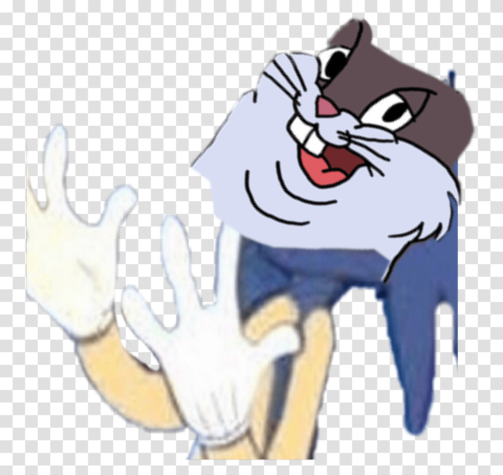 Bigchungus Meme Interesting Sanic Cartoon, Hand, Finger Transparent Png