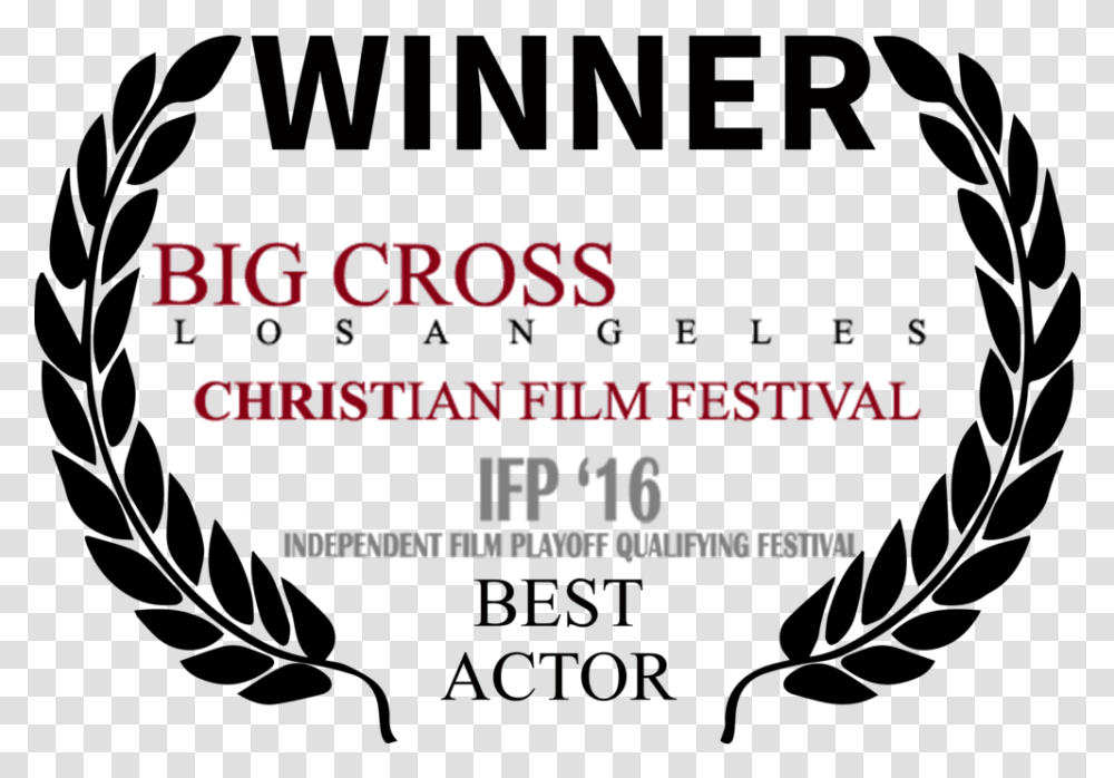 Bigcross Winner Best Actor Black Laurel La Shorts Official Selection, Alphabet, Outdoors, Face Transparent Png
