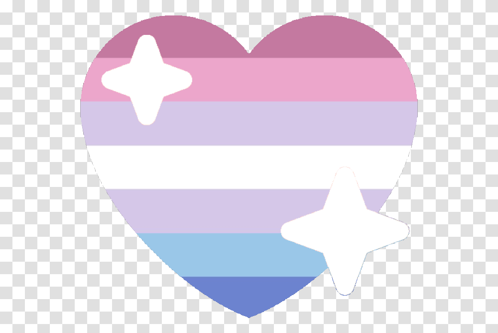 Bigender Sparkle Heart Discord Emoji Bigender Heart Emoji, Star Symbol, Outdoors, Purple Transparent Png