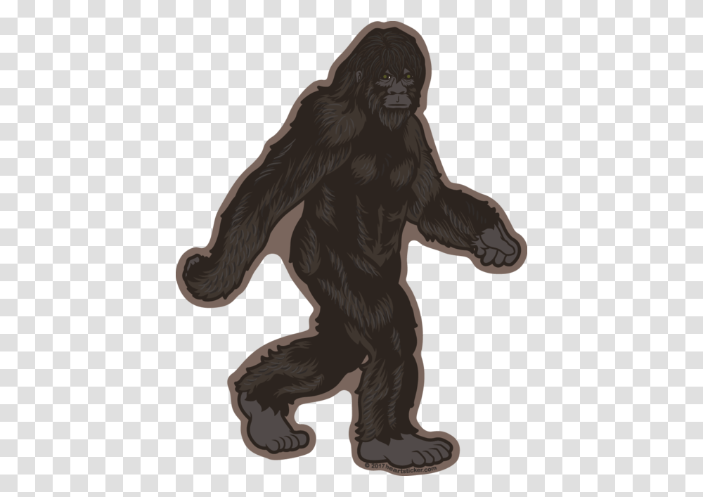 Bigfoot And The Creatures Of Oregon Heart In Oregon, Ape, Wildlife, Mammal, Animal Transparent Png