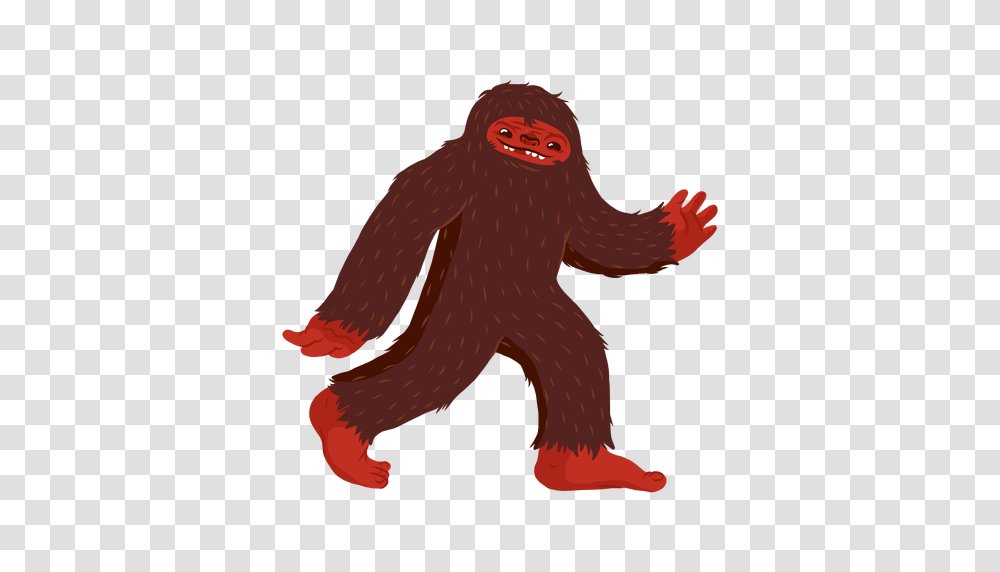 Bigfoot Character Cartoon, Ape, Wildlife, Mammal, Animal Transparent Png