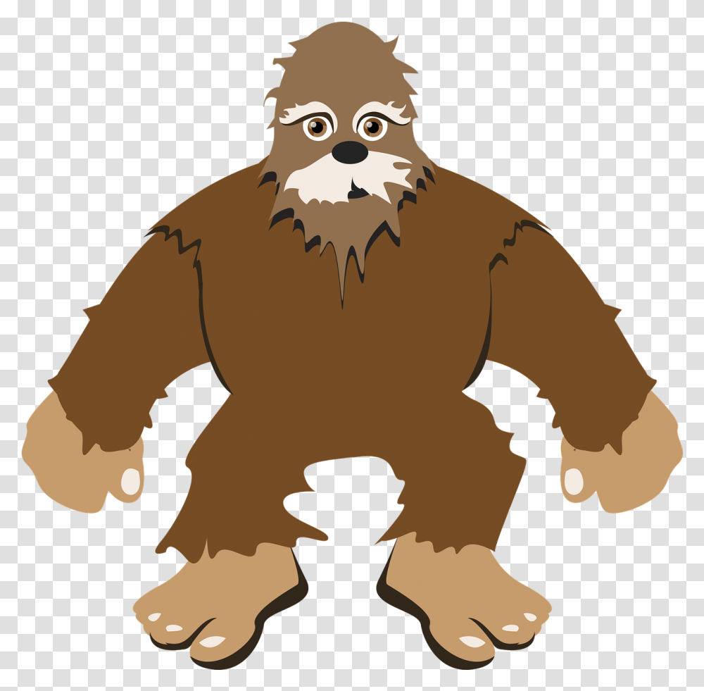 Bigfoot Comic Sasquatch Bigfoot, Person, Animal, Mammal, Leisure Activities Transparent Png