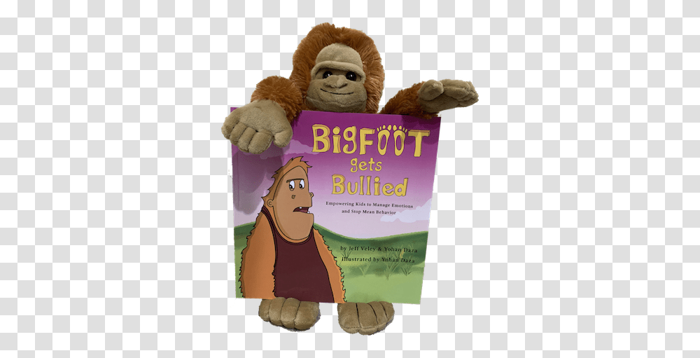 Bigfoot Get Bullied Book & Plush Animal Soft, Toy, Person, Human, Advertisement Transparent Png