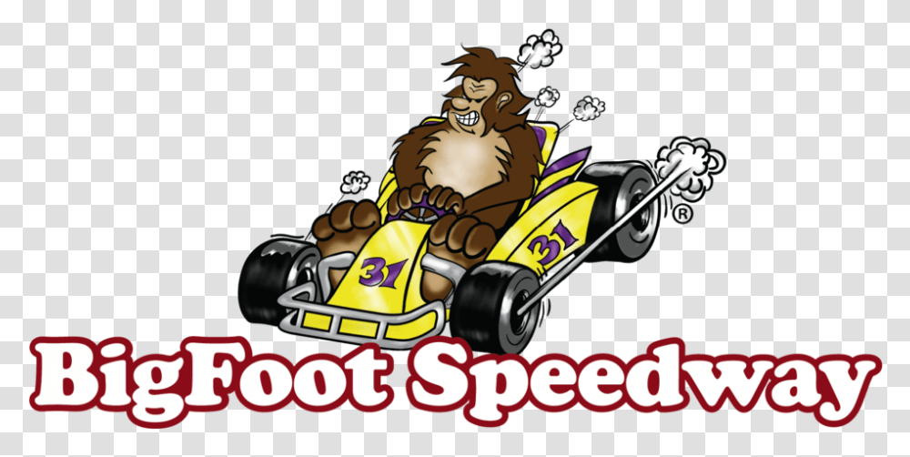 Bigfoot Logo, Kart, Vehicle, Transportation, Person Transparent Png