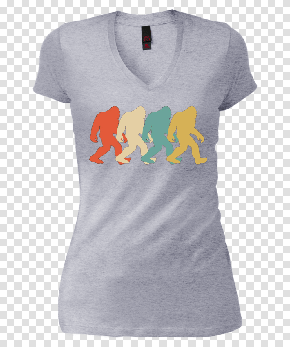 Bigfoot Silhouette Retro Pop Art Sasquatch Graphic Pot Head Shirt, Apparel, T-Shirt, Tank Top Transparent Png