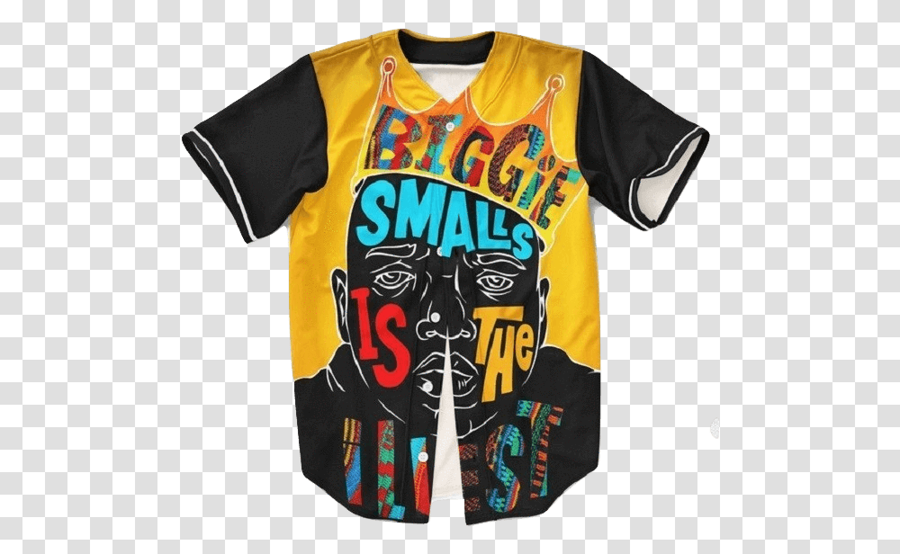 Biggie Smalls Baseball Jersey Biggie Smalls Pop Art, Clothing, Apparel, T-Shirt Transparent Png