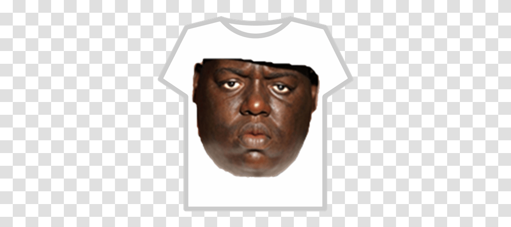 Biggie Smalls T Shirt Roblox Adidas Pink, Face, Person, Head, Clothing Transparent Png
