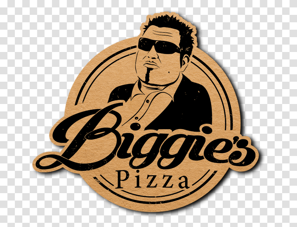 Biggies Pizza Biggie, Sunglasses, Label, Text, Logo Transparent Png