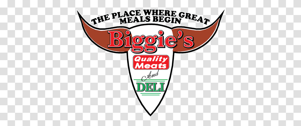 Biggies Quality Meats, Label, Logo Transparent Png