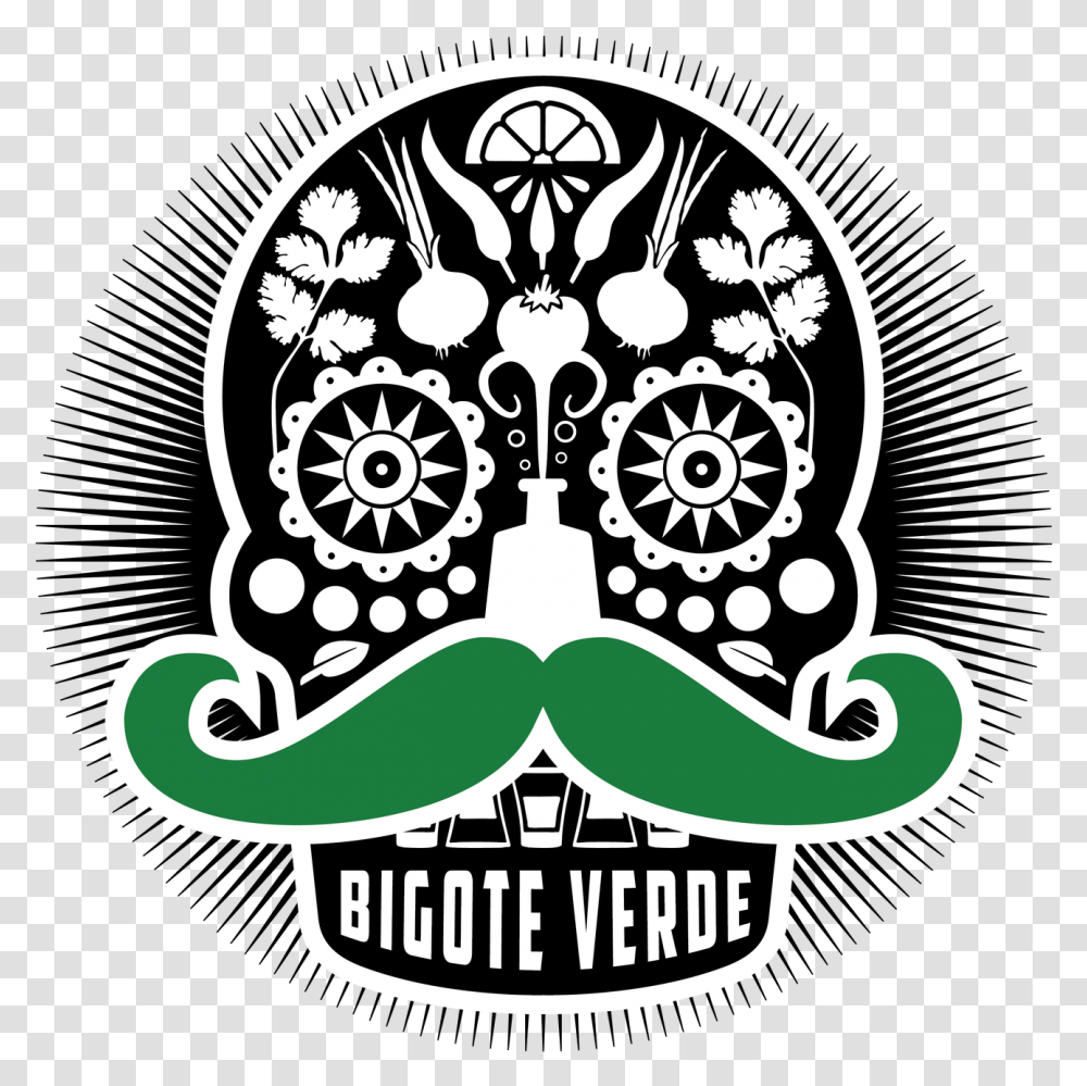 Bigote Verde Logo Vector 01 Illustration, Label, Stencil, Sticker Transparent Png