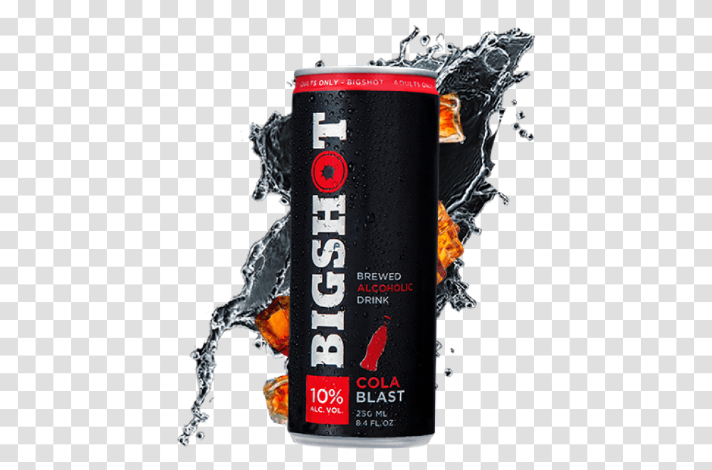 Bigshot Cola Blast 10 4 Pack, Beverage, Drink, Tin, Can Transparent Png