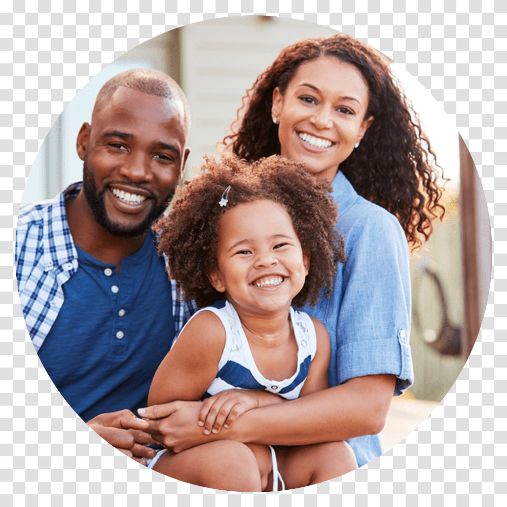 Bigstock Young Black Family Embracing O Outside Smiling Black Family, Person, Human, People, Face Transparent Png