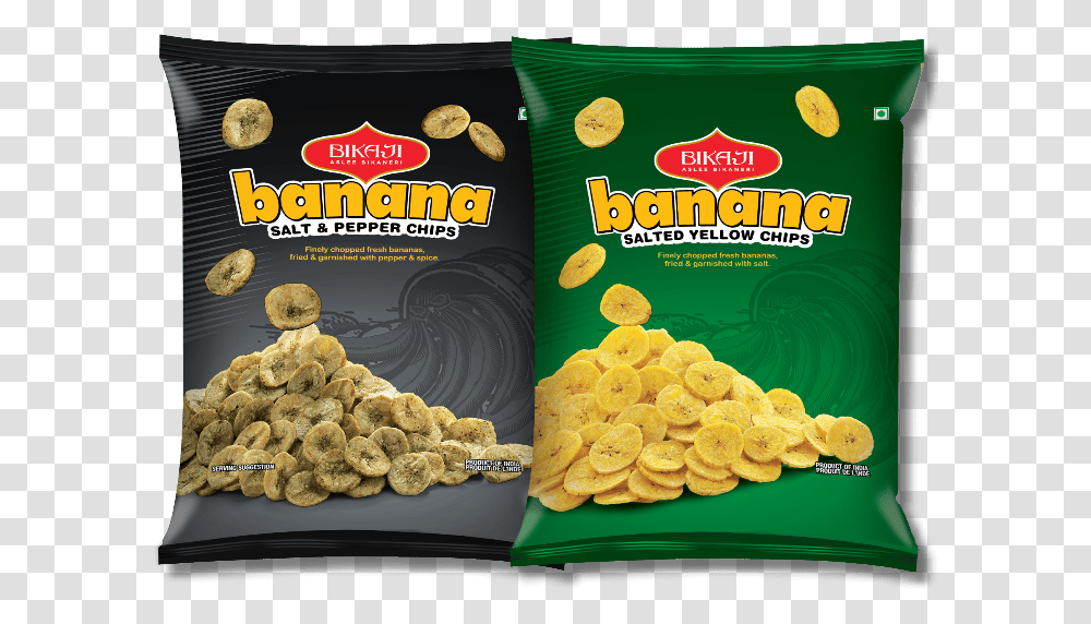 Bikaji Namkeen Banana Chips, Snack, Food, Bread, Cracker Transparent Png