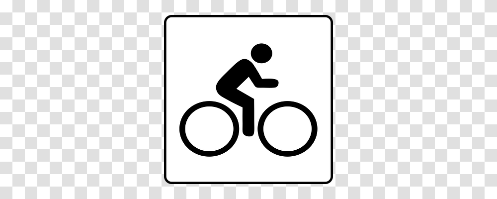 Bike Symbol, Sign, Road Sign, Person Transparent Png